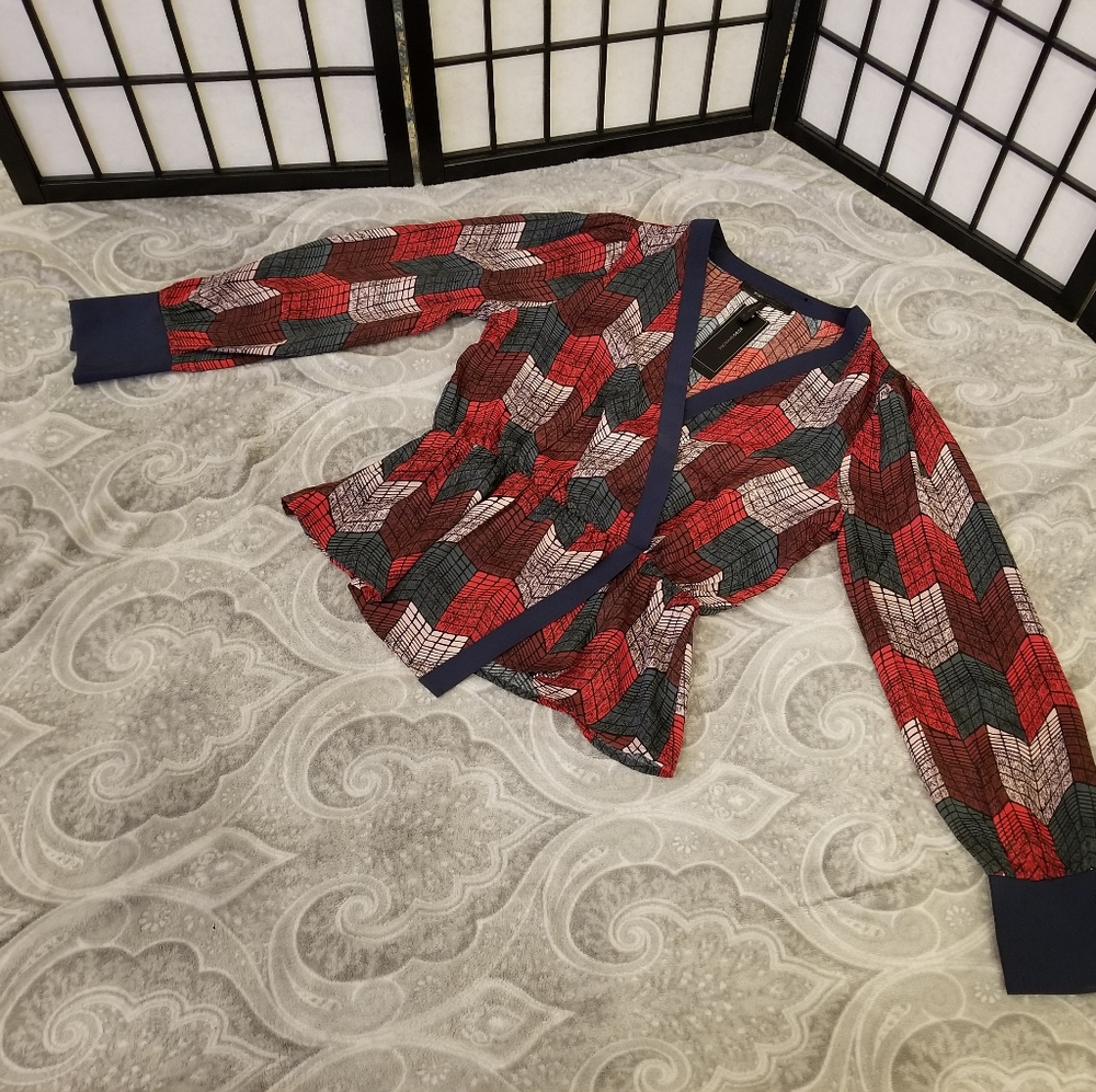 BCBGMAXAZRIA long sleeve blouse.